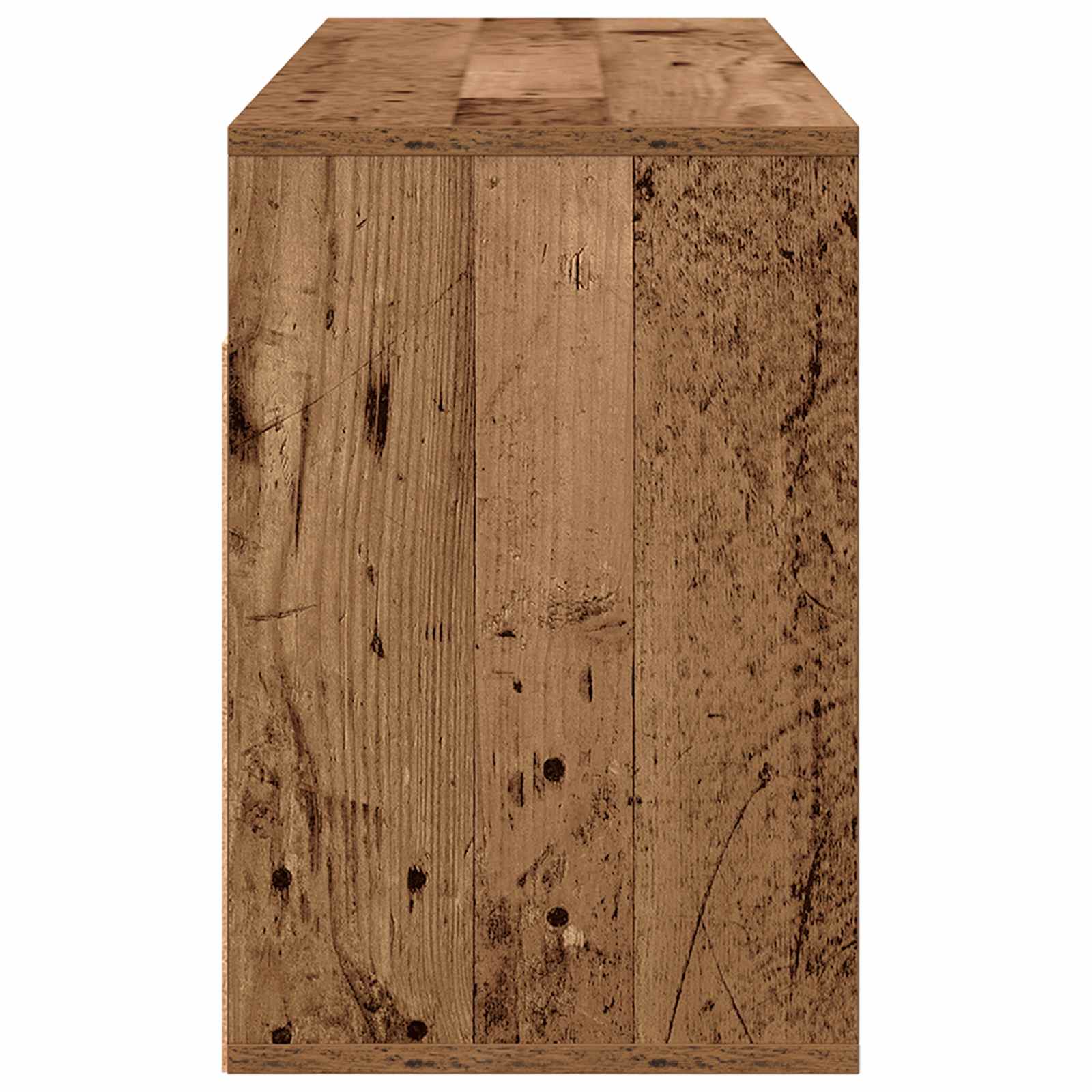 Nízký Skříň Se Zásuvkou Staré Dřevo 102 X 32 X 48,5 Cm