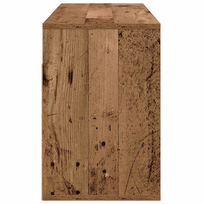 Nízký Skříň Se Zásuvkou Staré Dřevo 102 X 32 X 48,5 Cm