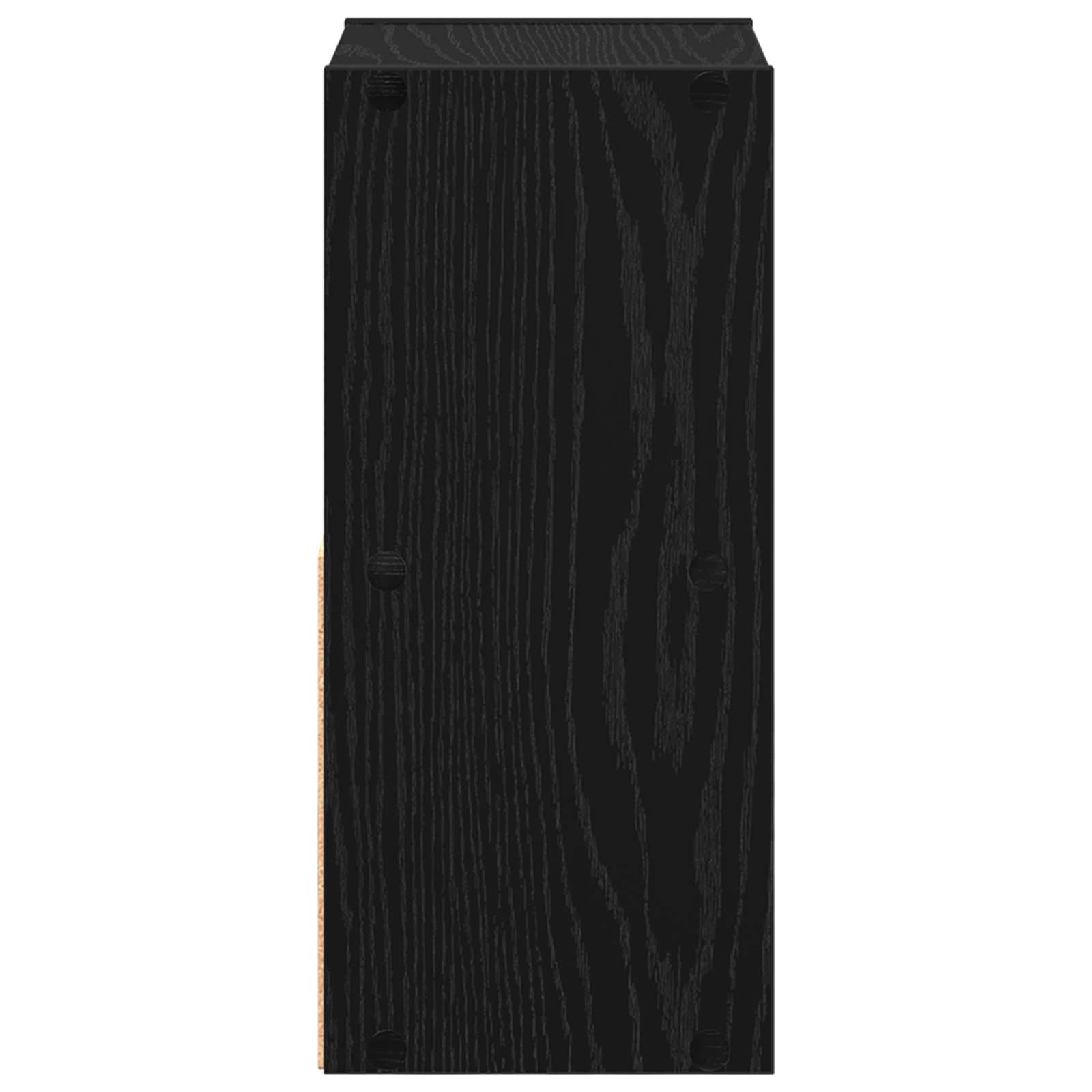 Noční Stolek Černý Dub 25,5 X 22 X 49,5 Cm Kompozitní Dřevo
