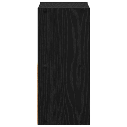 Noční Stolek Černý Dub 25,5 X 22 X 49,5 Cm Kompozitní Dřevo