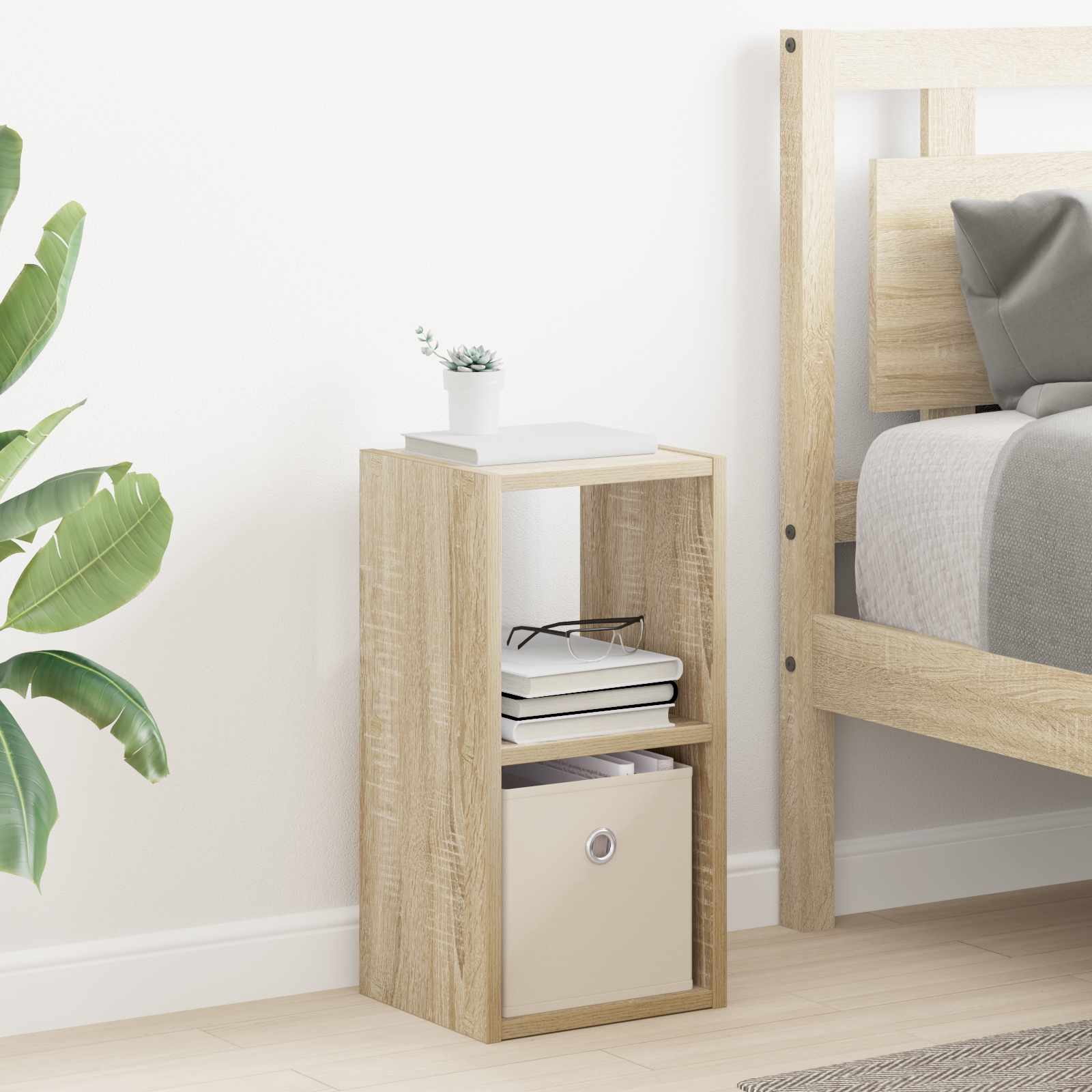 Noční Stolek Sonoma Dub 25,5 X 22 X 49,5 Cm Kompozitní Dřevo