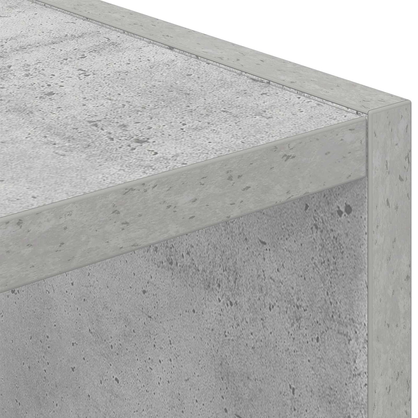 Noční Stolek Betonově Šedá 25,5 X 22 X 49,5 Cm Kompozitní Dřevo