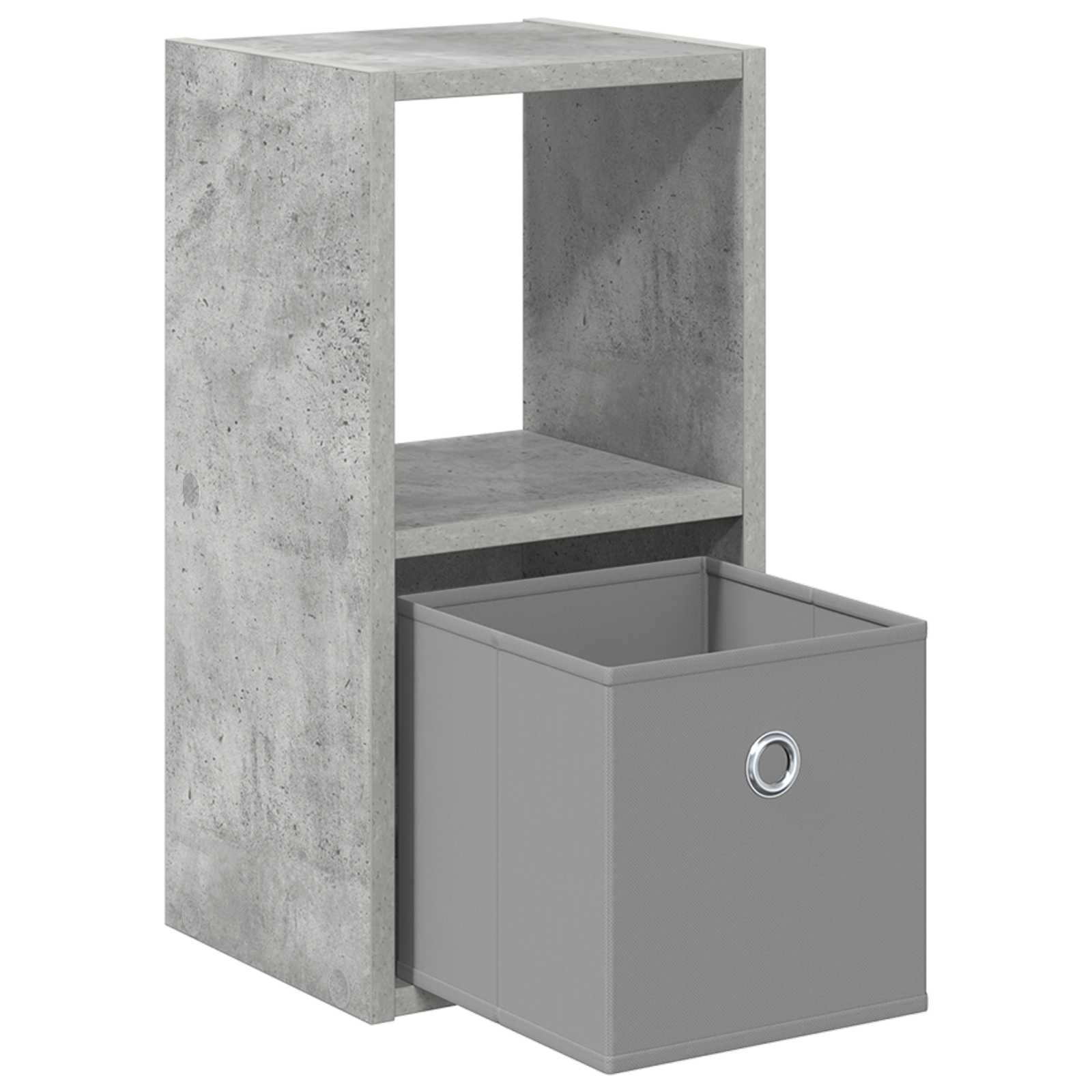 Noční Stolek Betonově Šedá 25,5 X 22 X 49,5 Cm Kompozitní Dřevo