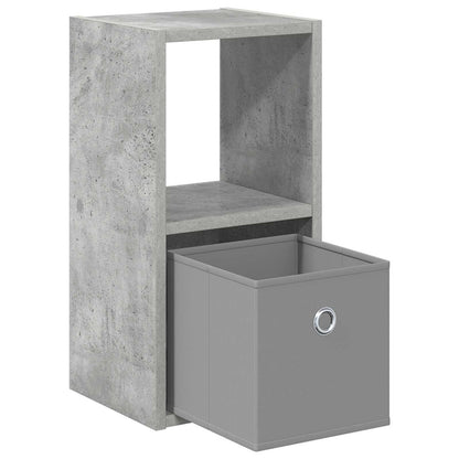 Noční Stolek Betonově Šedá 25,5 X 22 X 49,5 Cm Kompozitní Dřevo