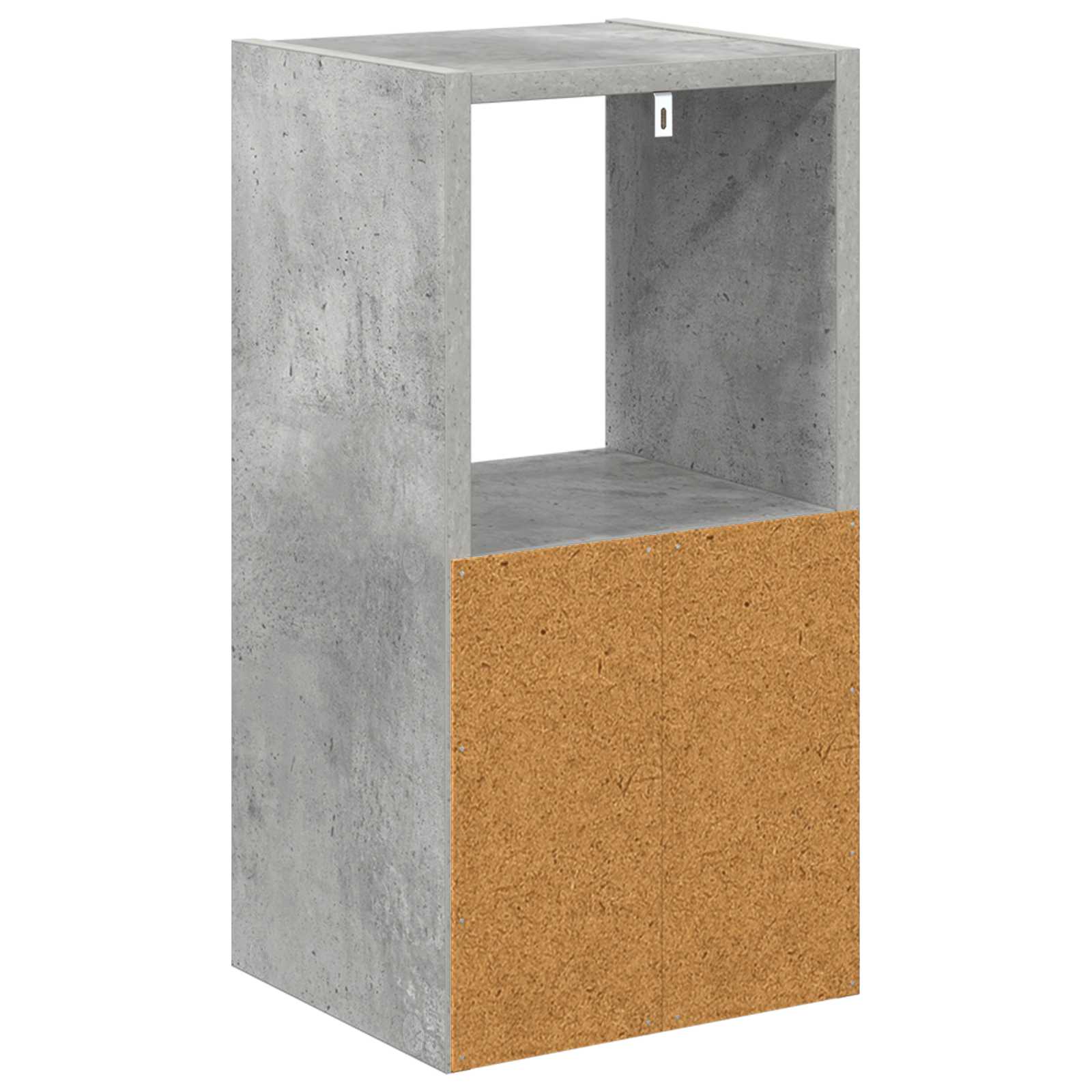Noční Stolek Betonově Šedá 25,5 X 22 X 49,5 Cm Kompozitní Dřevo