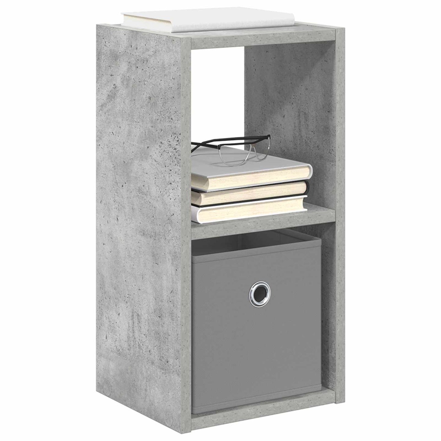 Noční Stolek Betonově Šedá 25,5 X 22 X 49,5 Cm Kompozitní Dřevo