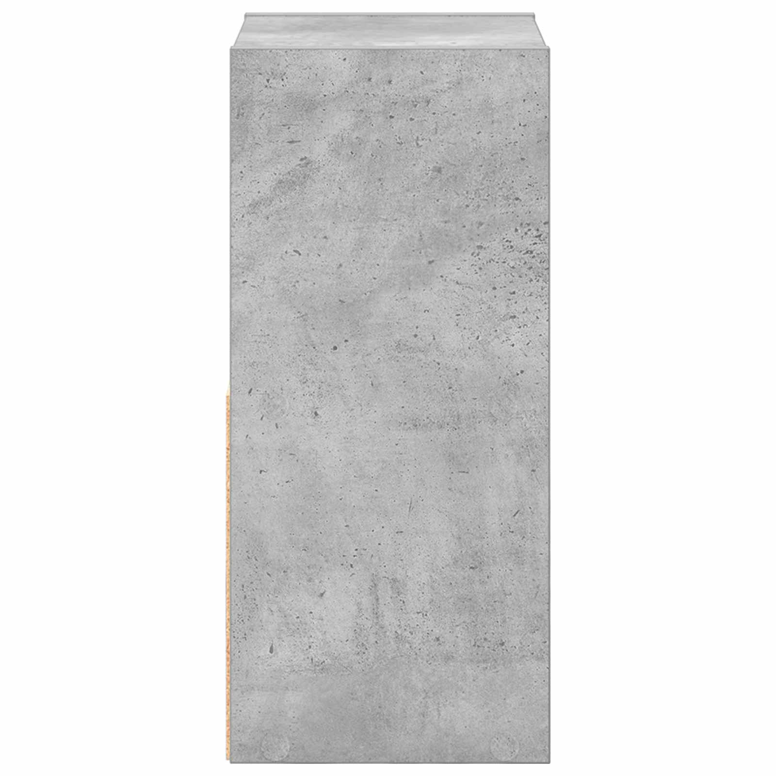 Noční Stolek Betonově Šedá 25,5 X 22 X 49,5 Cm Kompozitní Dřevo