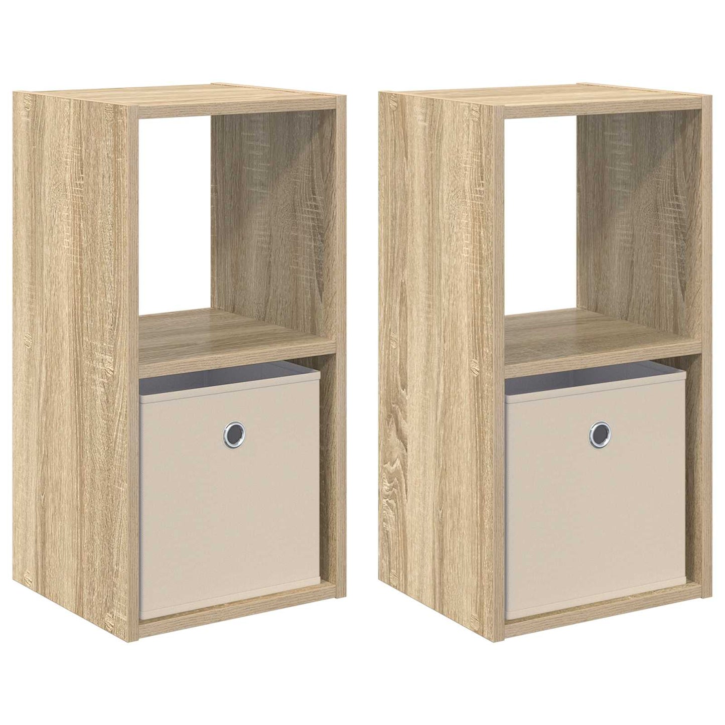 Noční Stolek 2 Ks Sonoma Dub 30,5 X 27 X 59,5 Cm