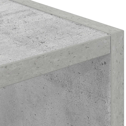 Noční Stolek Betonově Šedá 30,5 X 27 X 59,5 Cm Kompozitní Dřevo