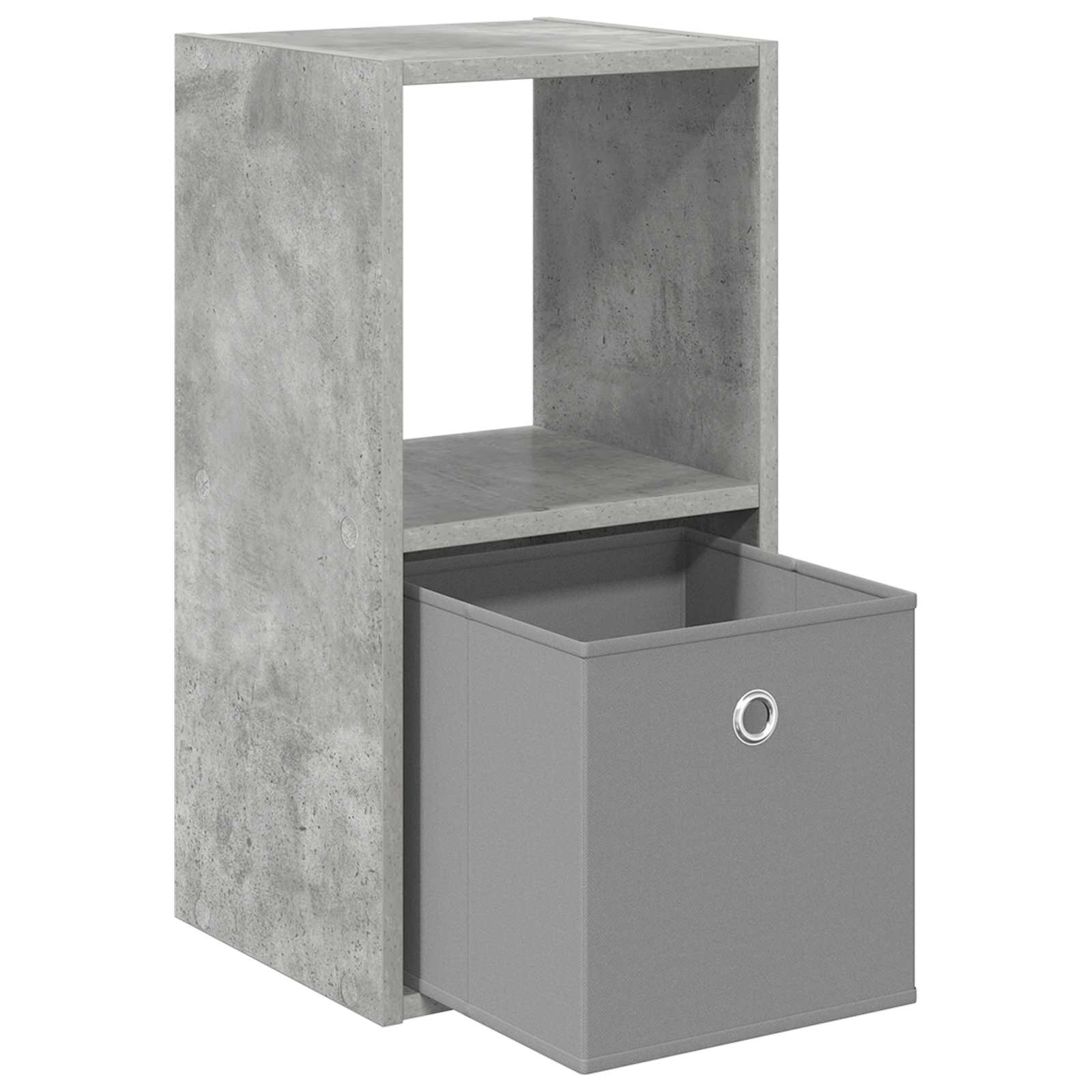 Noční Stolek Betonově Šedá 30,5 X 27 X 59,5 Cm Kompozitní Dřevo