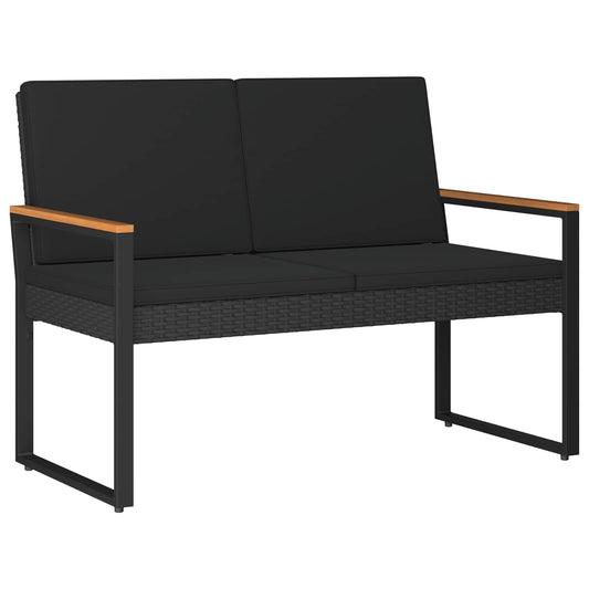 Venkovní Lavice 2 -Seater 107 X 61 X 80 Cm Polyratan