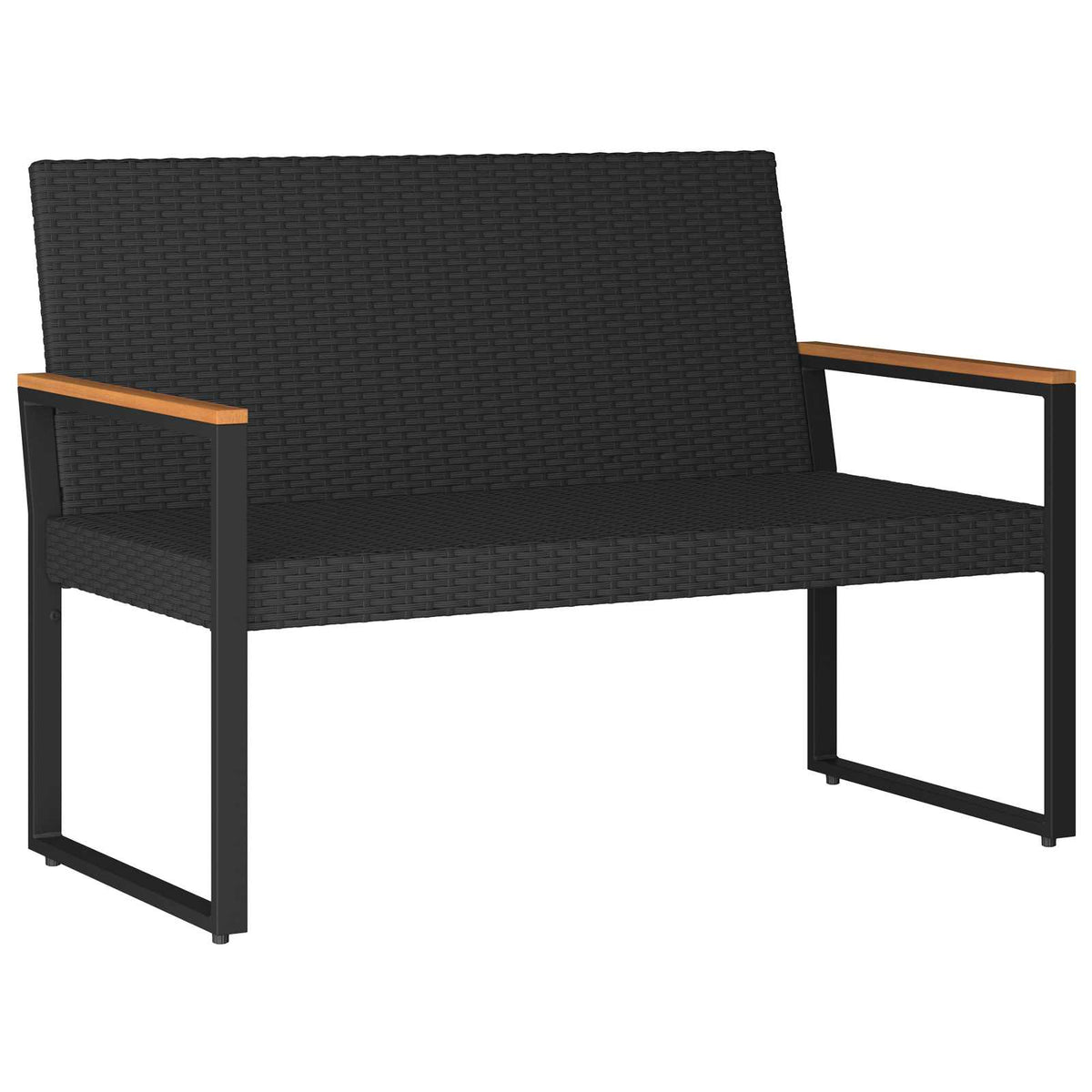 Venkovní Lavice 2 -Seater 107 X 61 X 80 Cm Polyratan