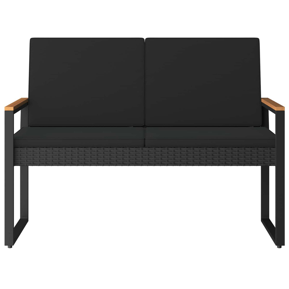 Venkovní Lavice 2 -Seater 107 X 61 X 80 Cm Polyratan