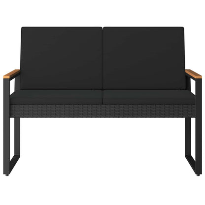 Venkovní Lavice 2 -Seater 107 X 61 X 80 Cm Polyratan