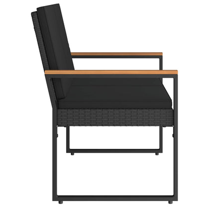 Venkovní Lavice 2 -Seater 107 X 61 X 80 Cm Polyratan