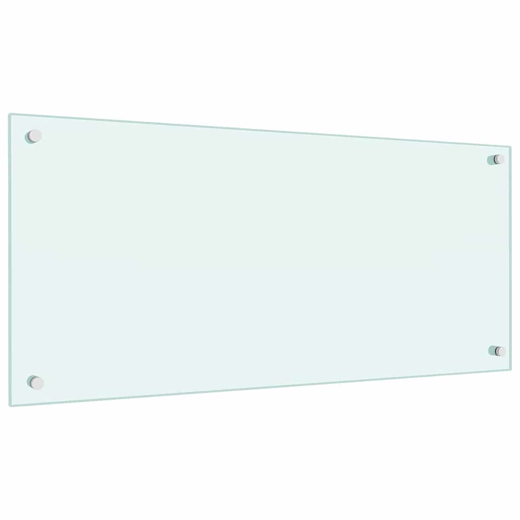 Kuchyňský Obklad 2 Ks Bílá 90 X 40 Cm Tvrzené Sklo