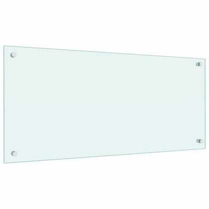 Kuchyňský Obklad 2 Ks Bílá 90 X 40 Cm Tvrzené Sklo