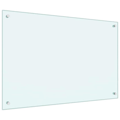 Kuchyňský Obklad 2 Ks Bílá 90 X 60 Cm Tvrzené Sklo