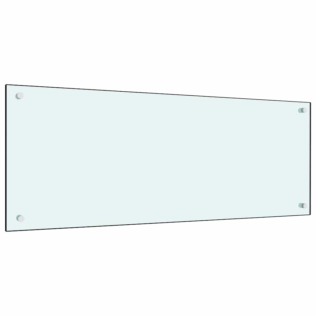 Kuchyňský Obklad 2 Ks Bílá 100 X 40 Cm Tvrzené Sklo
