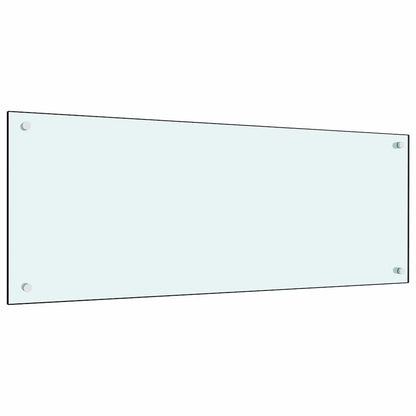 Kuchyňský Obklad 2 Ks Bílá 100 X 40 Cm Tvrzené Sklo