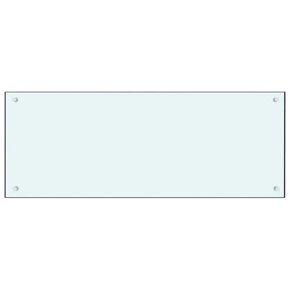 Kuchyňský Obklad 2 Ks Bílá 100 X 40 Cm Tvrzené Sklo