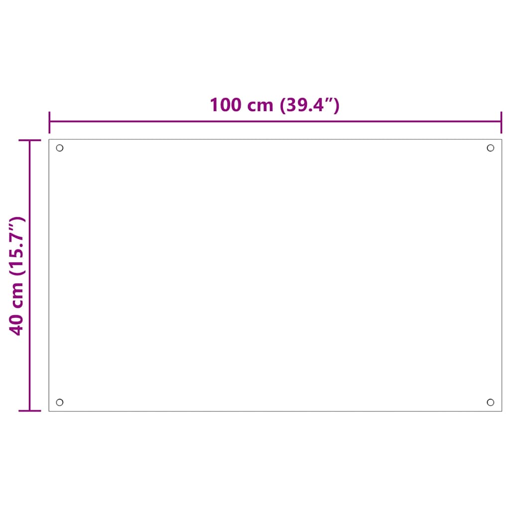 Kuchyňský Obklad 2 Ks Bílá 100 X 40 Cm Tvrzené Sklo