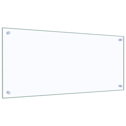 Kuchyňský Obklad 2 Ks Transparentní 90 X 40 Cm Tvrzené Sklo