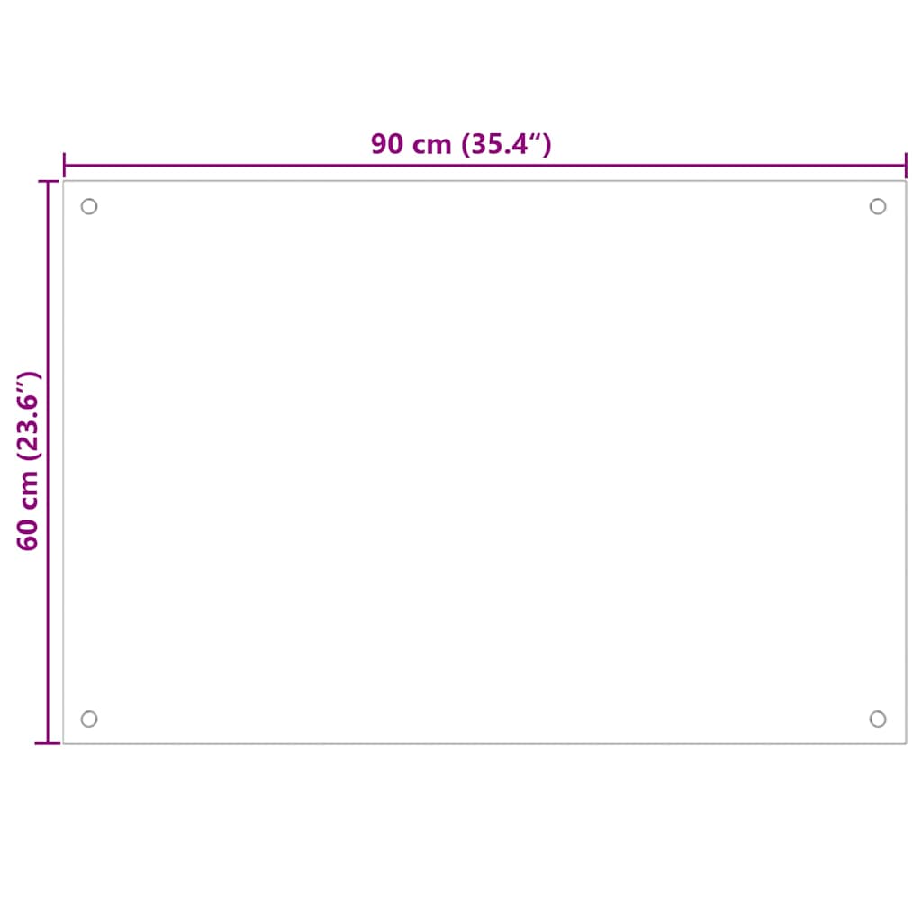 Kuchyňský Obklad 2 Ks Transparentní 90 X 60 Cm Tvrzené Sklo