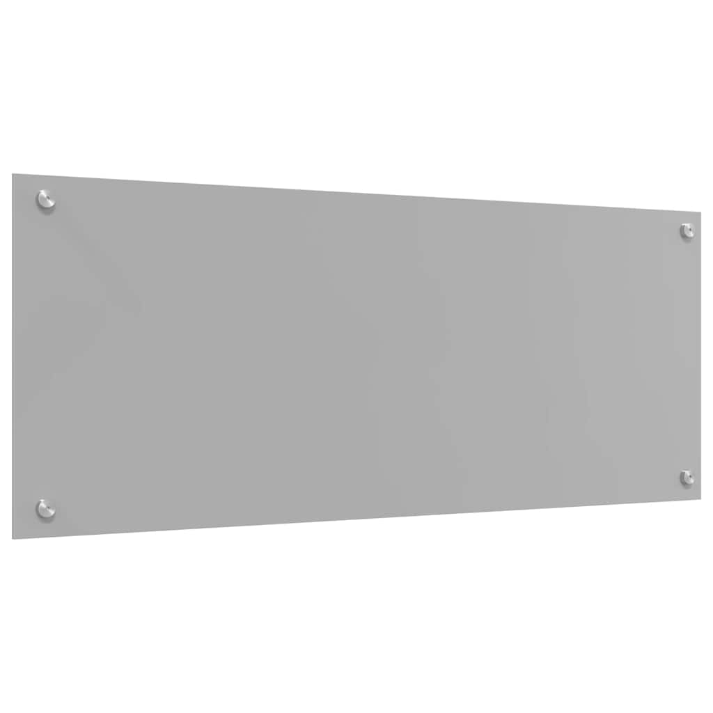 Kuchyňský Obklad 2 Ks Světle Šedá 100 X 40 Cm Tvrzené Sklo