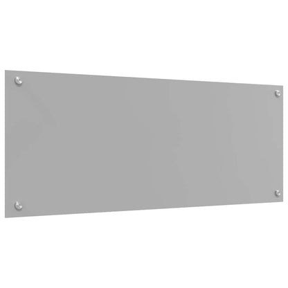 Kuchyňský Obklad 2 Ks Světle Šedá 100 X 40 Cm Tvrzené Sklo