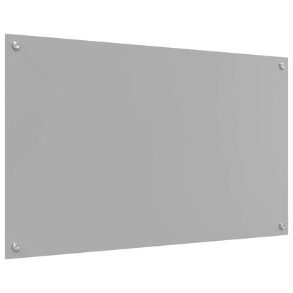 Kuchyňský Obklad 2 Ks Světle Šedá 100 X 60 Cm Tvrzené Sklo