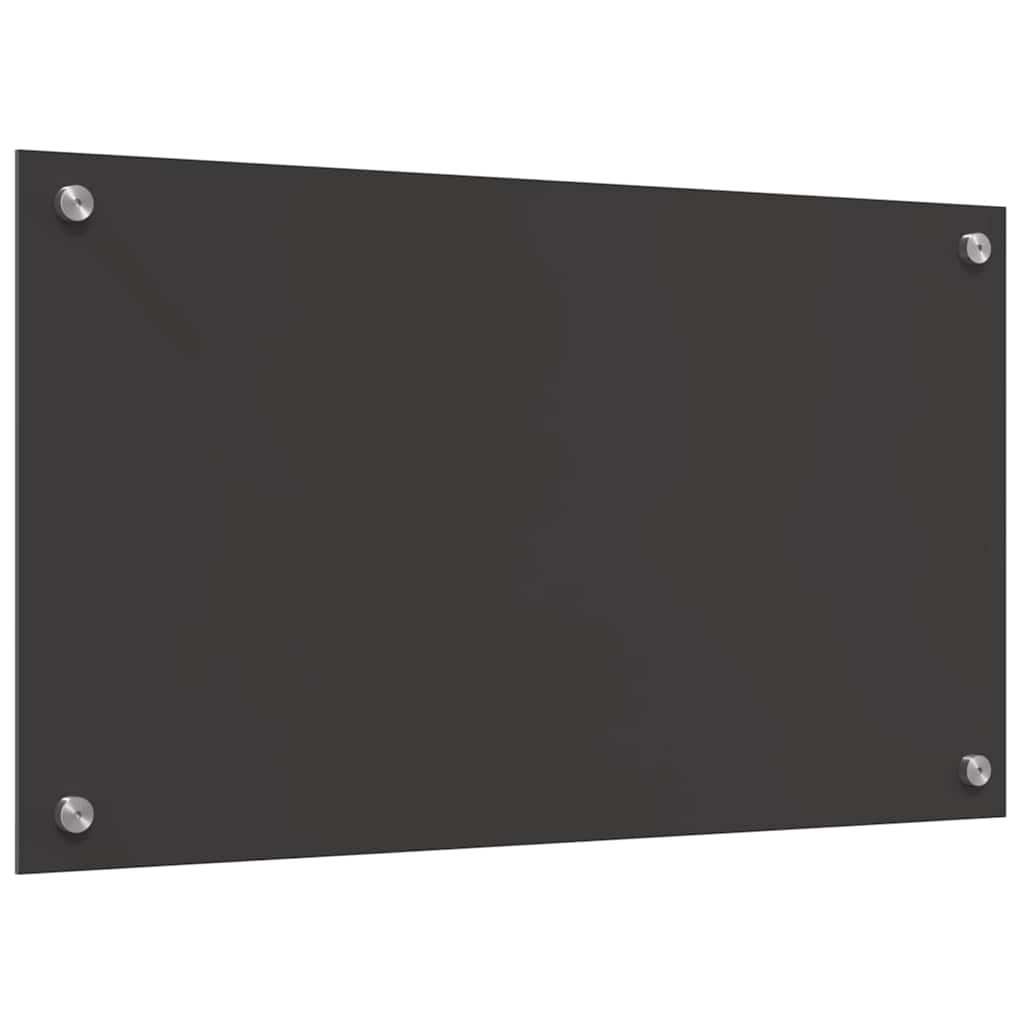 Kuchyňský Obklad 2 Ks Tmavě Šedá 70 X 40 Cm Tvrzené Sklo