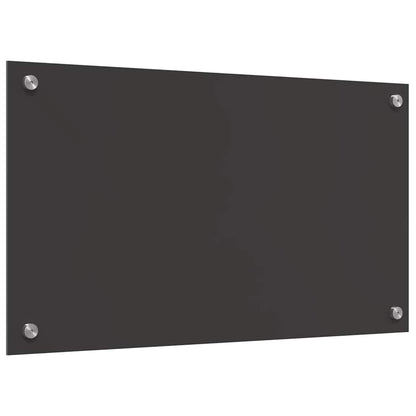 Kuchyňský Obklad 2 Ks Tmavě Šedá 70 X 40 Cm Tvrzené Sklo