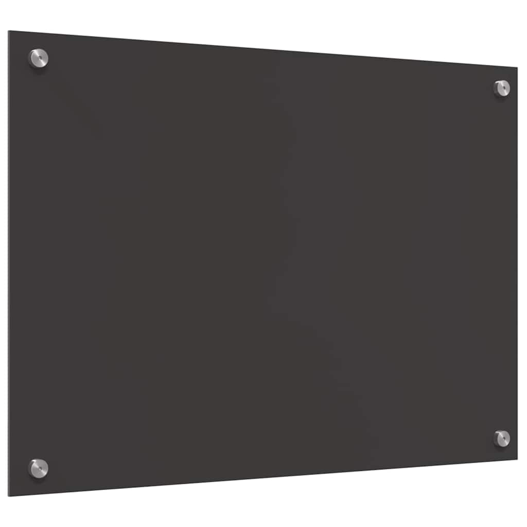 Kuchyňský Obklad 2 Ks Tmavě Šedá 70 X 50 Cm Tvrzené Sklo