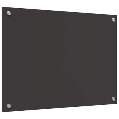 Kuchyňský Obklad 2 Ks Tmavě Šedá 70 X 50 Cm Tvrzené Sklo