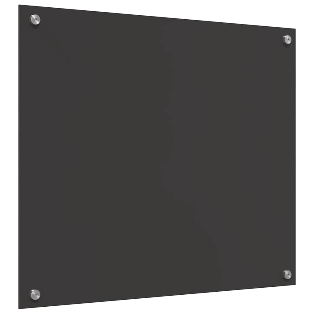 Kuchyňský Obklad 2 Ks Tmavě Šedá 70 X 60 Cm Tvrzené Sklo