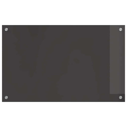 Kuchyňský Obklad 2 Ks Tmavě Šedá 80 X 50 Cm Tvrzené Sklo