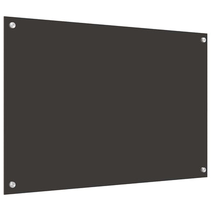 Kuchyňský Obklad 2 Ks Tmavě Šedá 90 X 60 Cm Tvrzené Sklo