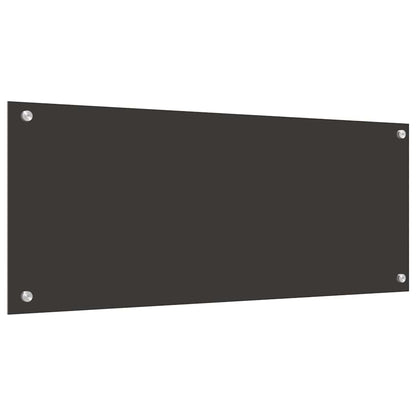 Kuchyňský Obklad 2 Ks Tmavě Šedá 100 X 40 Cm Tvrzené Sklo