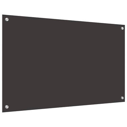 Kuchyňský Obklad 2 Ks Tmavě Šedá 100 X 60 Cm Tvrzené Sklo