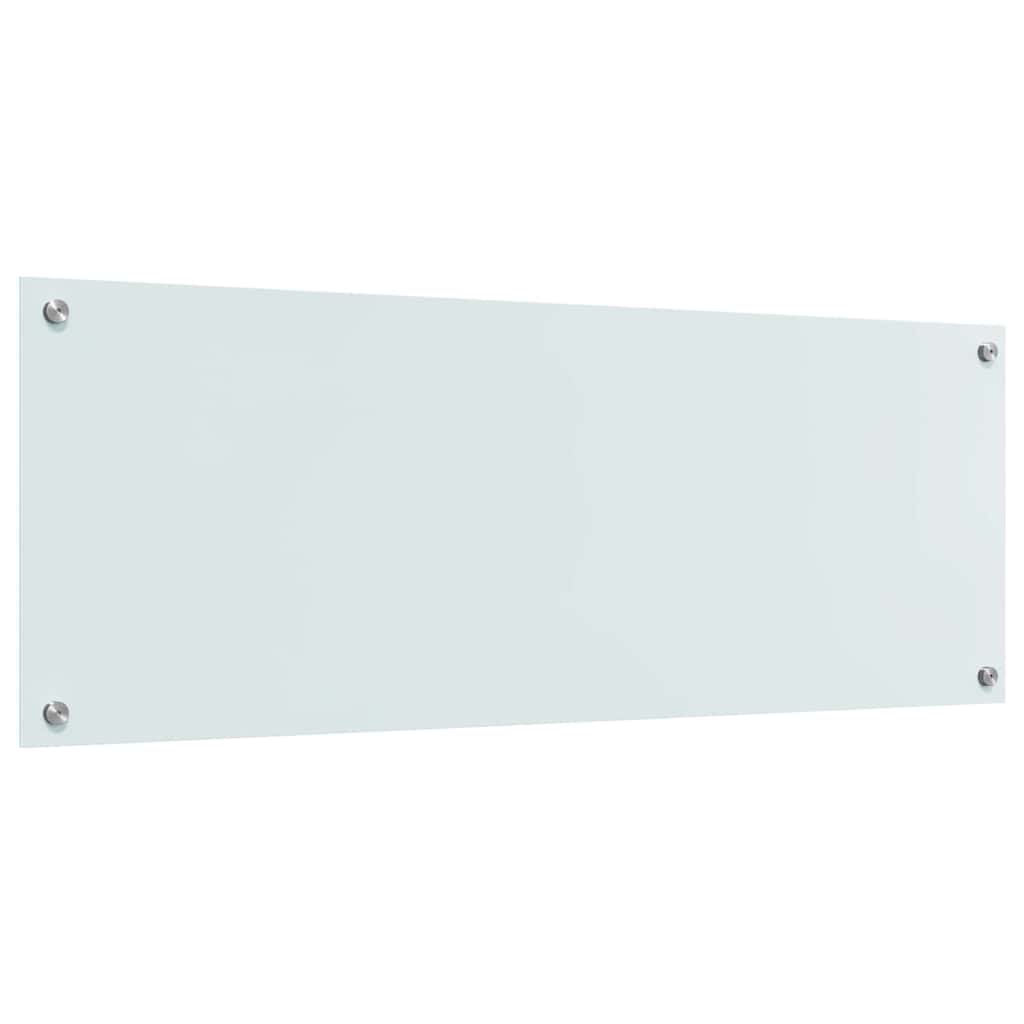 Kuchyňský Obklad 2 Ks Bílá 110 X 40 Cm Tvrzené Sklo