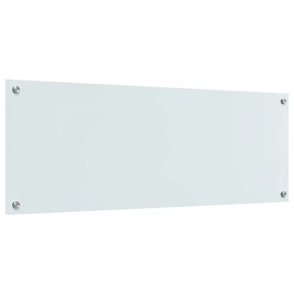Kuchyňský Obklad 2 Ks Bílá 110 X 40 Cm Tvrzené Sklo