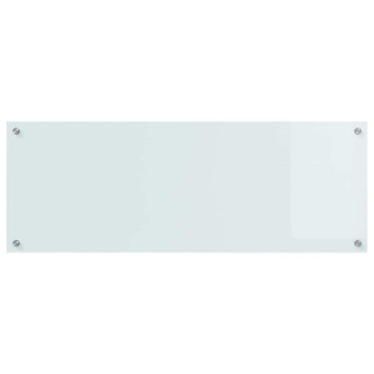 Kuchyňský Obklad 2 Ks Bílá 110 X 40 Cm Tvrzené Sklo