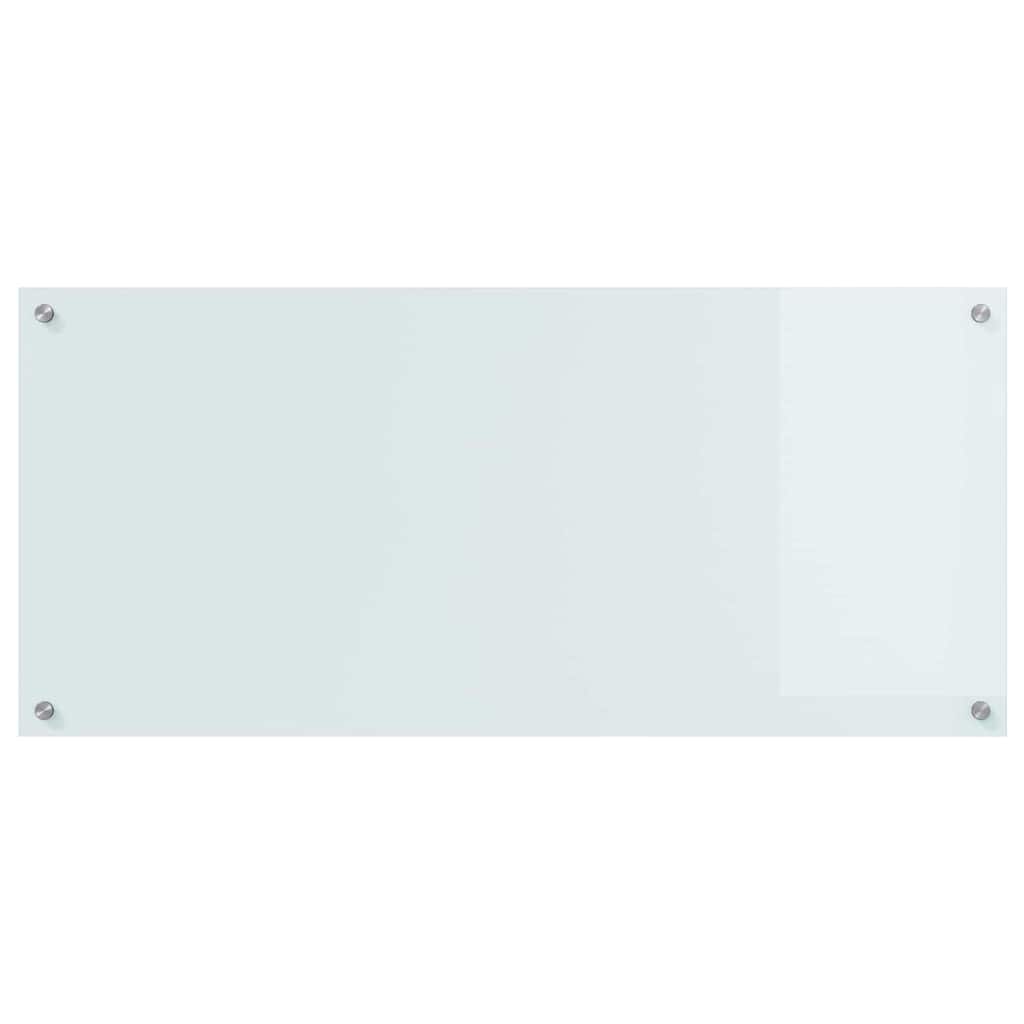 Kuchyňský Obklad 2 Ks Bílá 110 X 50 Cm Tvrzené Sklo