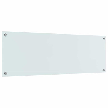 Kuchyňský Obklad 2 Ks Bílá 120 X 40 Cm Tvrzené Sklo