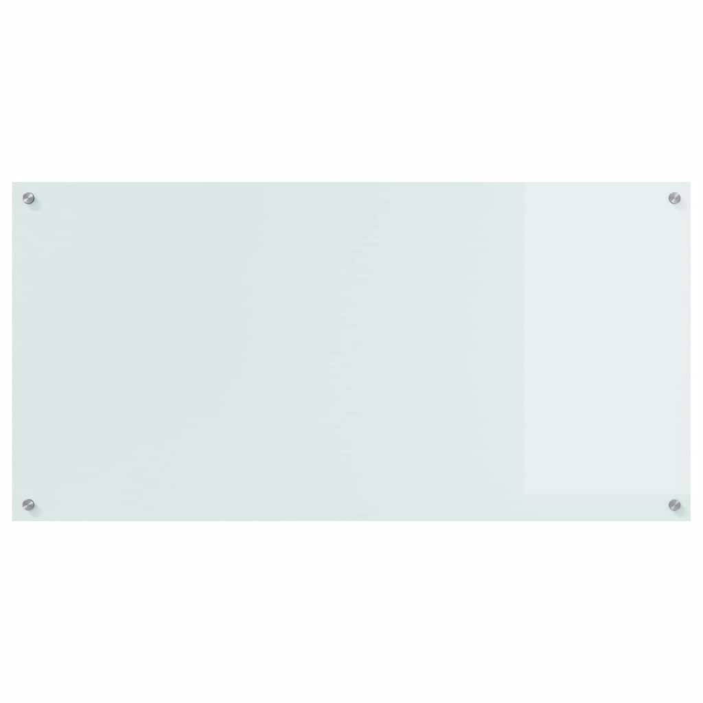 Kuchyňský Obklad 2 Ks Bílá 120 X 60 Cm Tvrzené Sklo