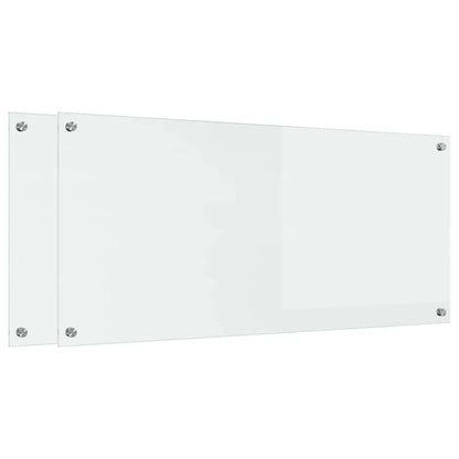 Kuchyňský Obklad 2 Ks Transparentní 110 X 50 Cm Tvrzené Sklo