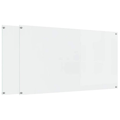 Kuchyňský Obklad 2 Ks Transparentní 110 X 60 Cm Tvrzené Sklo