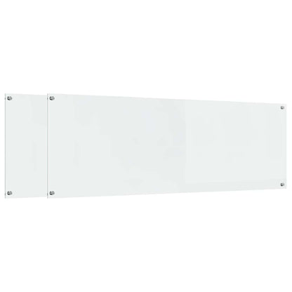 Kuchyňský Obklad 2 Ks Transparentní 120 X 40 Cm Tvrzené Sklo
