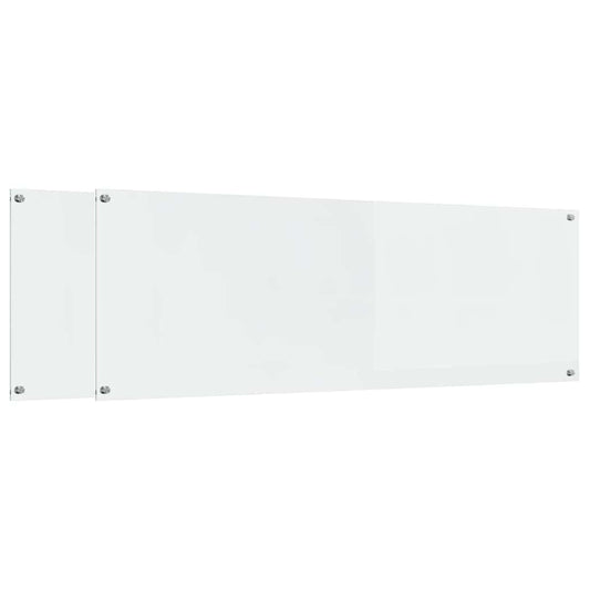Kuchyňský Obklad 2 Ks Transparentní 120 X 40 Cm Tvrzené Sklo